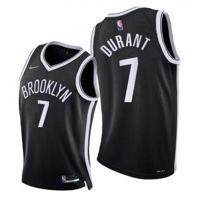 NikeBrooklyn Nets #7 Kevin Durant Youth 2021-22 75th Diamond Anniversary NBA Jersey Black